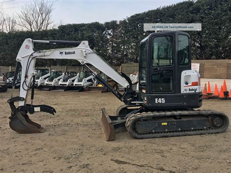 2014 e45 bobcat mini excavator|2019 bobcat e45 mini excavator.